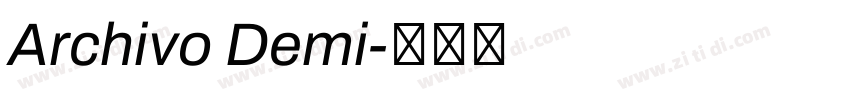 Archivo Demi字体转换